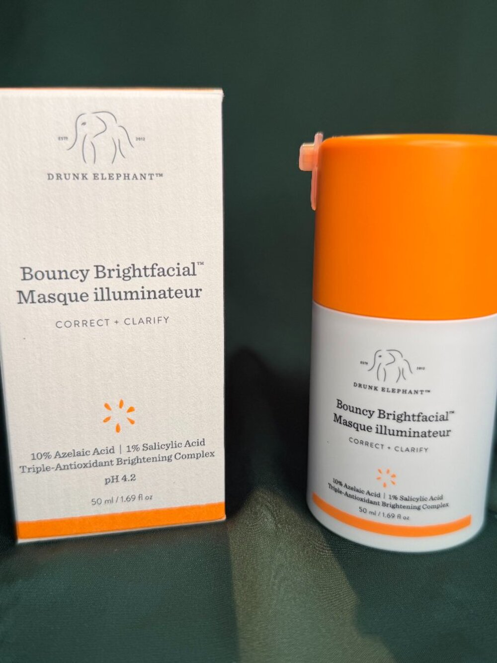Drunk Elephant Bouncy Brightfacial Masque illuminateur 💋